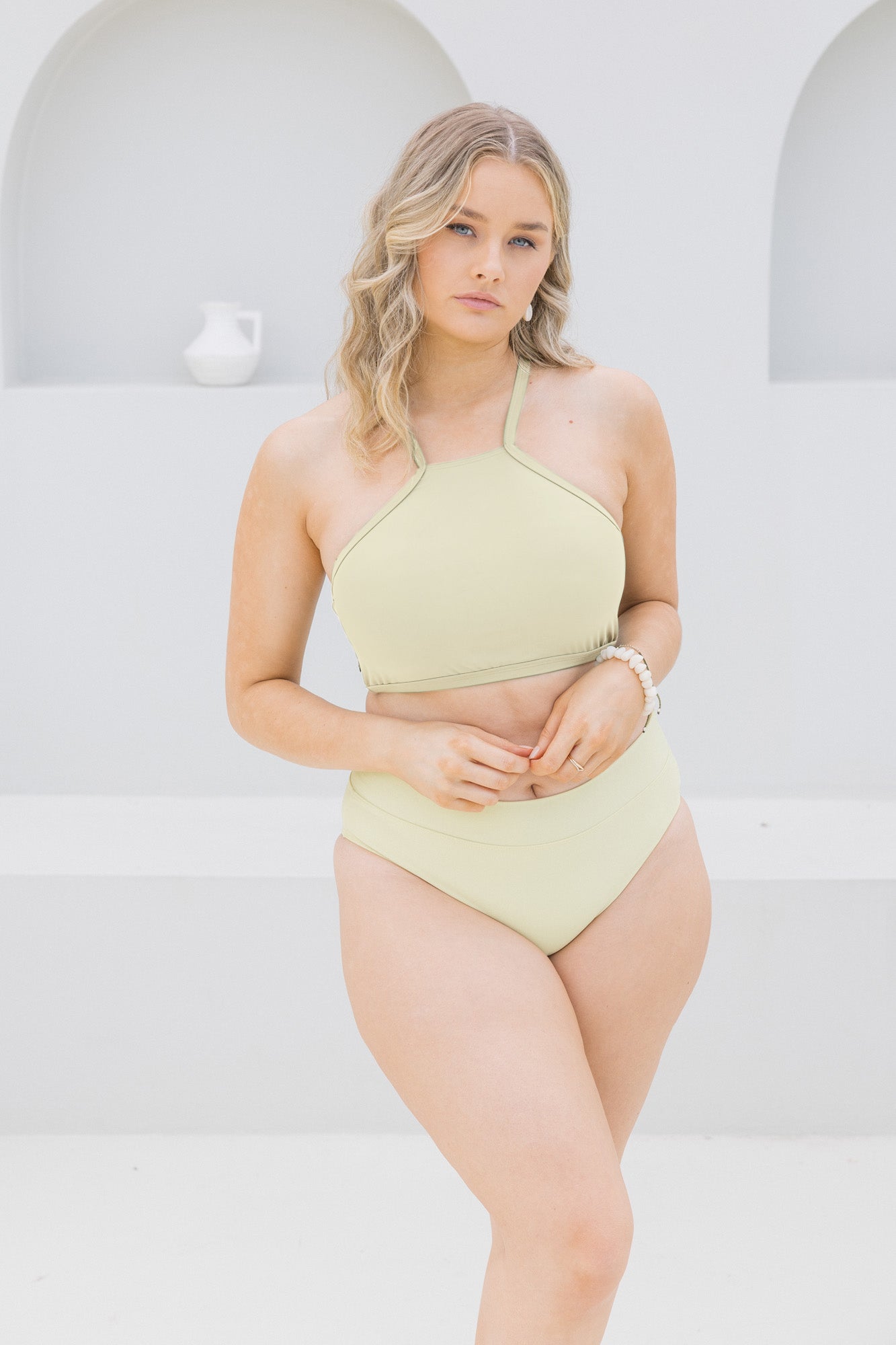 Matcha High Neck Top Lilly & Lime