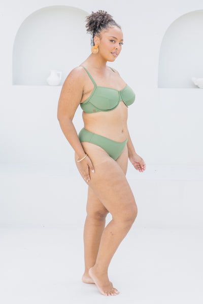 Olive High Leg Brief Lilly & Lime