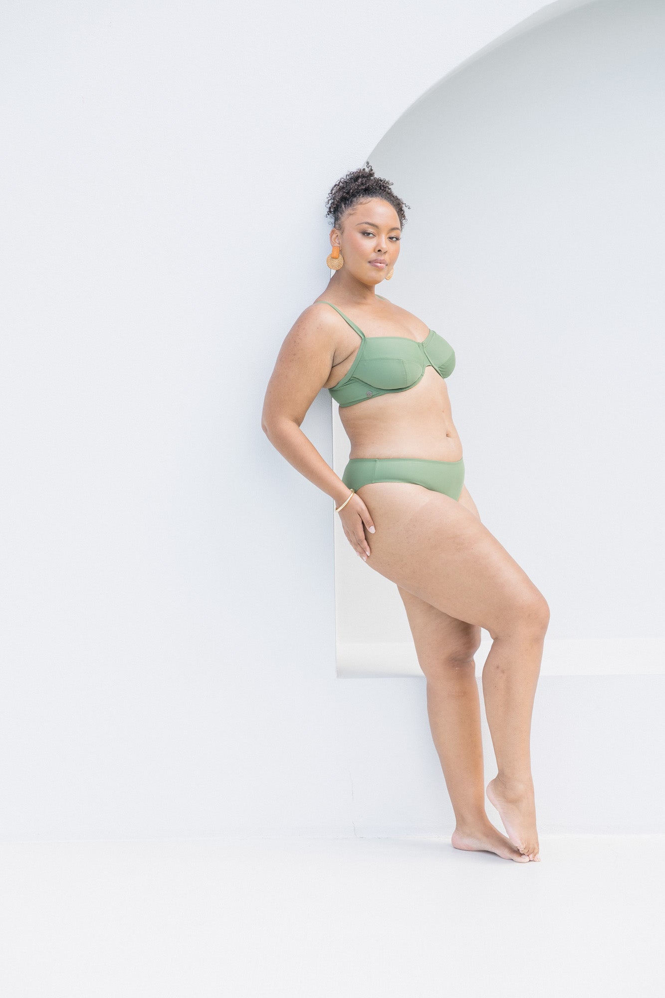 Olive High Leg Brief Lilly & Lime