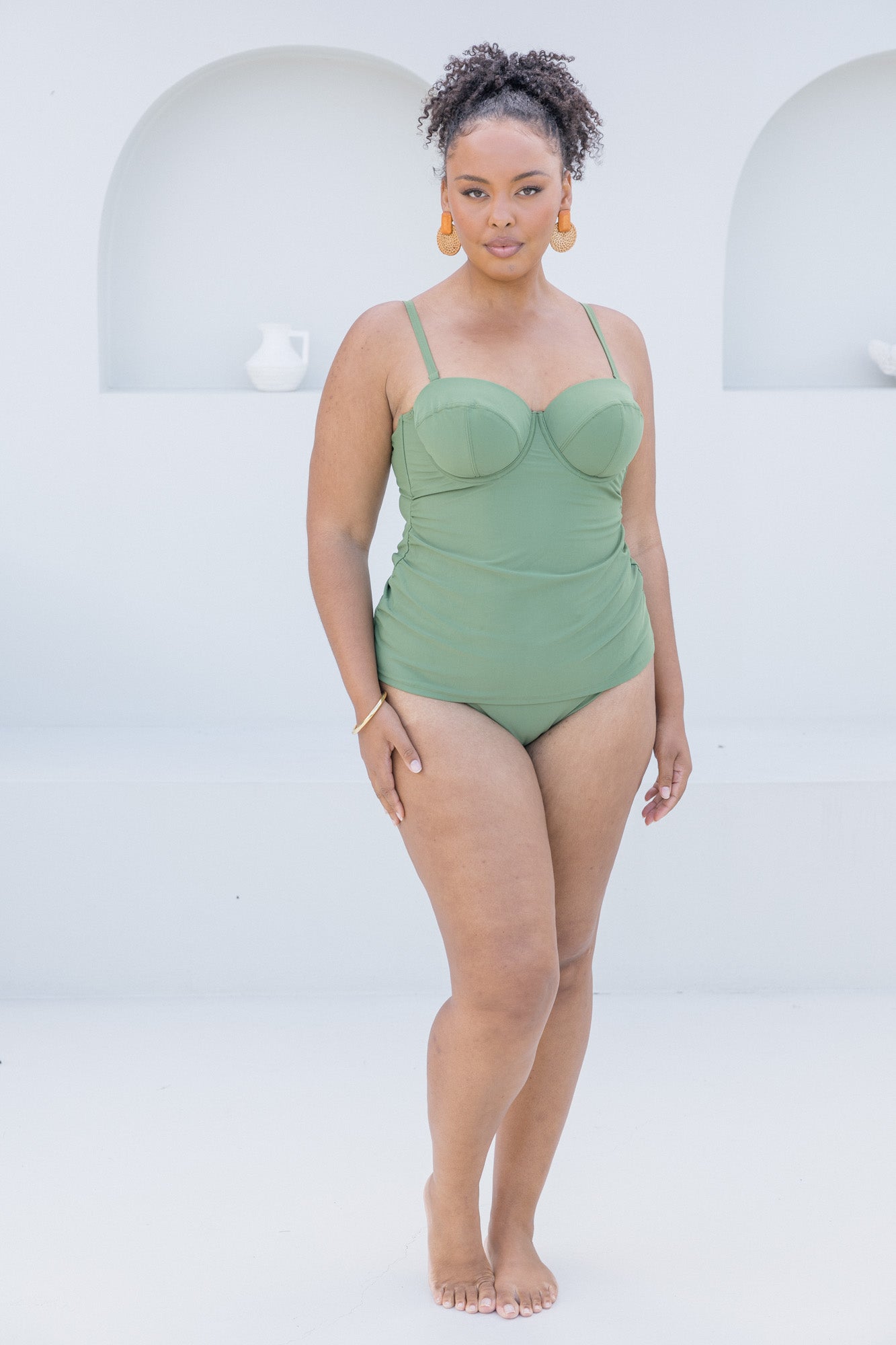 Olive Tankini Lilly and Lime